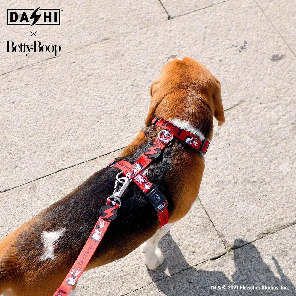 „Dashi“ „Betty“ odos diržas – reguliuojamas apsauginis diržas su raudonu „Betty Boop“ raštu, vidutinio dydžio