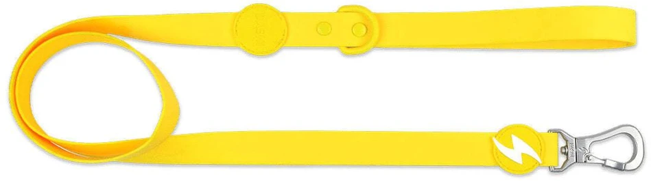 Dashi Colorflex pavadėlis geltonas 120cm – atsparus vandeniui šunų pavadėlis, patvarus ir lankstus dizainas