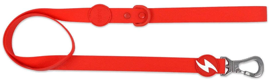 Dashi Colorflex pavadėlis raudonas 120cm – atspari vandeniui urbanistinio dizaino šuns pavadėlė, vidutinio dydžio, lanksti Dashi