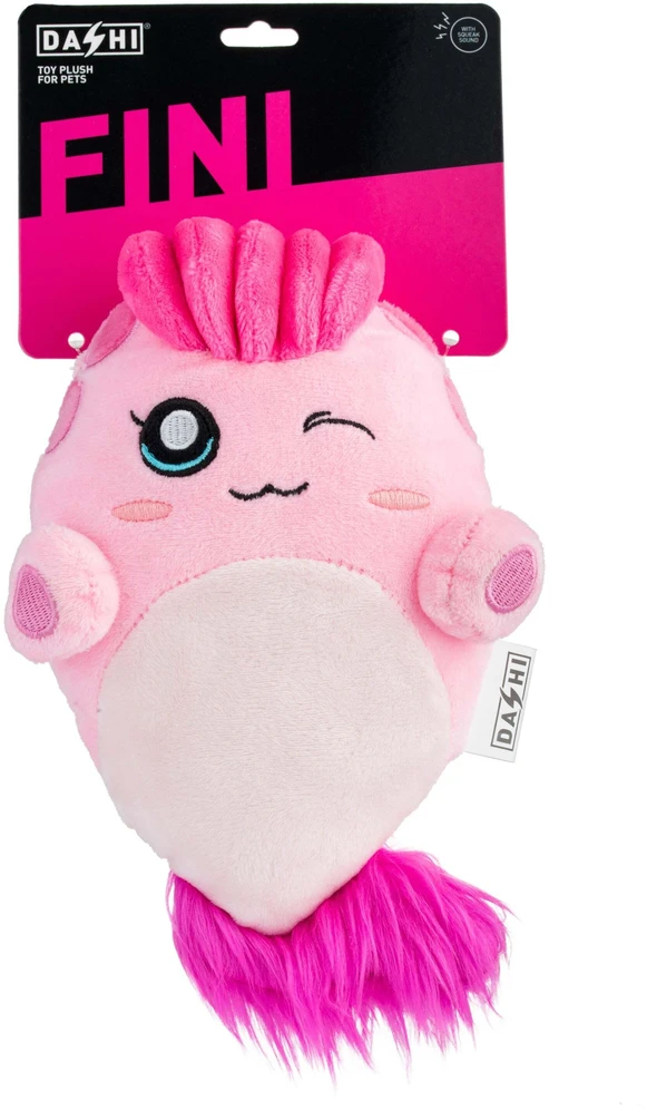 Dashi Fini Plush Squeaker Toy 20cm – Minkštas rožinis padaras, patvarus ir įtraukiantis