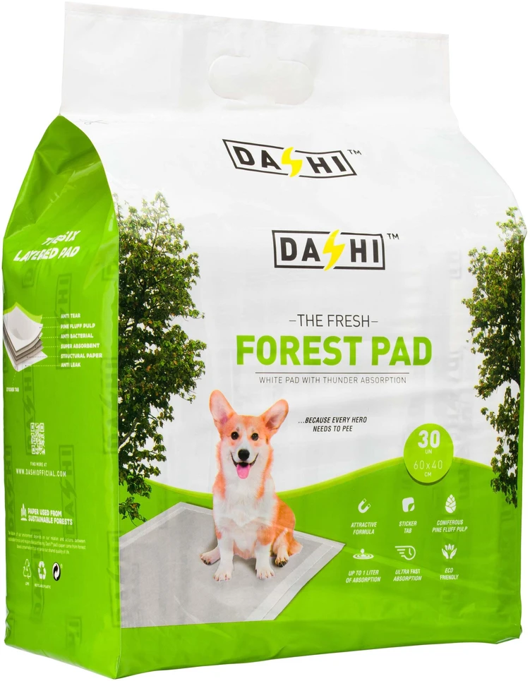 Dashi Forest Antibakteriniai Higieniniai Paklotėliai – Pušies Pūkas, 60x40cm, 30 vnt.