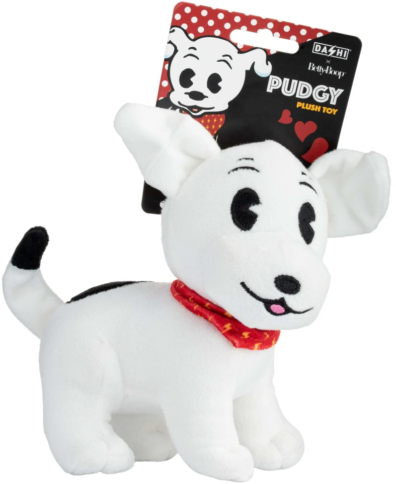 Dashi Pudgy pliušinis žaislas – 13cm minkštas cypiantis Betty Boop šunelio personažas, patvarus dizainas