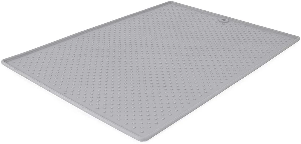 Dexas Grippmat L Silikoninis maitinimo kilimėlis – didelis neslystantis paviršius, 60x43cm, grafito spalvos
