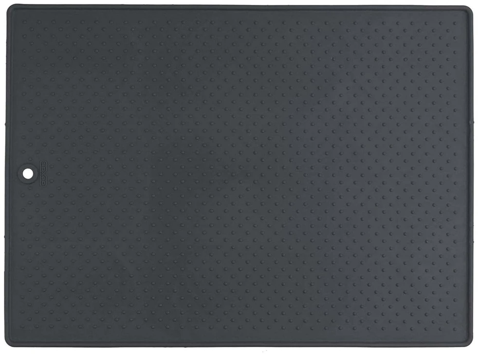 Dexas Grippmat L Silikoninis maitinimo kilimėlis – didelis neslystantis paviršius, 60x43cm, grafito spalvos