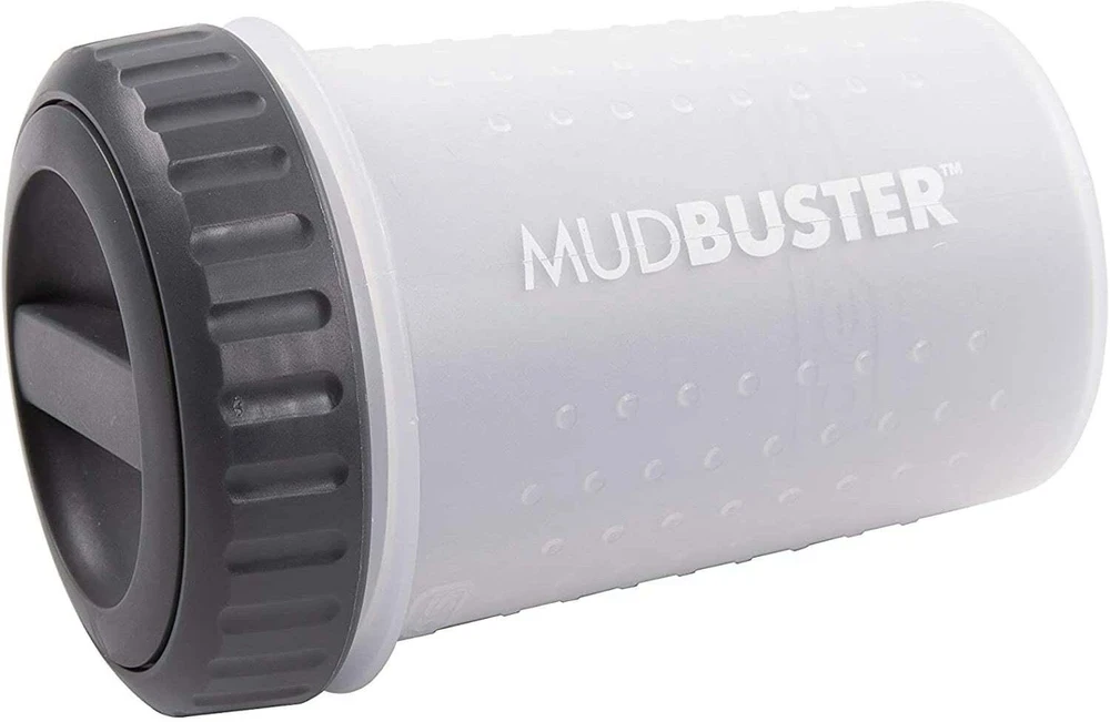 Dexas Lidded Mudbuster Medium – Uždengiamas silikoninis letenos valytuvas, mėlynas, lengvai valomas dizainas