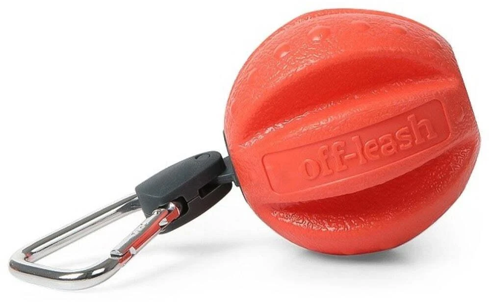 Dexas „Off-Leash“ plaukiojantis kamuolys – patvarus vandens žaislas su karabino tvirtinimu, didelio matomumo dizainas