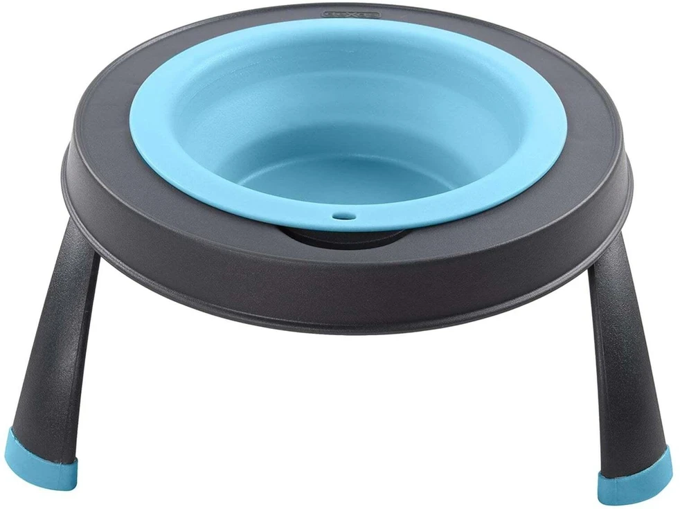 Dexas Popware Sulankstomas paaukštintas lesintuvas 355ml – Sulankstomas paaukštintas dubenėlis, erdvę taupantis fuksijų dizainas