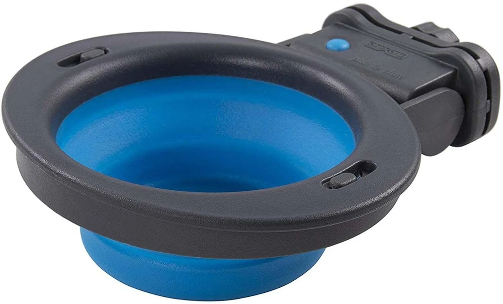 Dexas Sulankstomas transportavimo dėžės dubenėlis, mažas 240ml – patvarus silikonas, erdvę taupantis dizainas, mėlynas