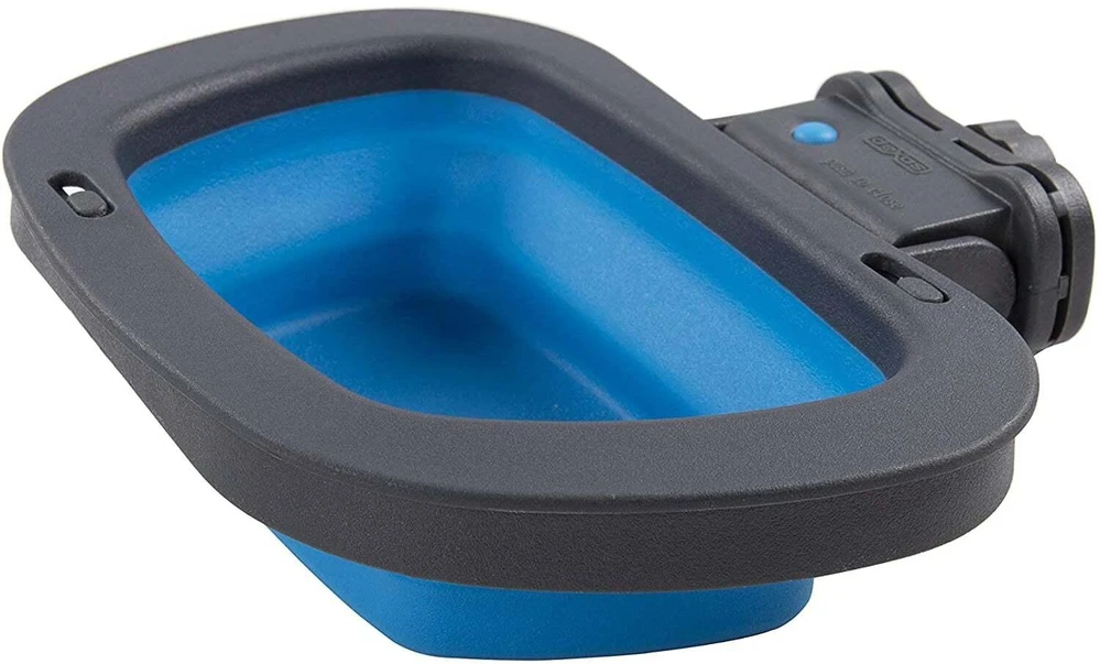 Dexas Sulankstomas transportavimo narvelių dubuo, didelis 590ml – Sulankstomas silikoninis dizainas, mėlynas, taupantis vietą