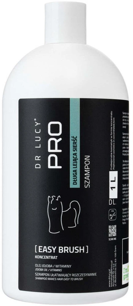 Dr. Lucy PRO Easy Šampūnas – 1L, Atpainantis ir minkštinantis ilgas, švelnias plaukus, švelni priežiūra