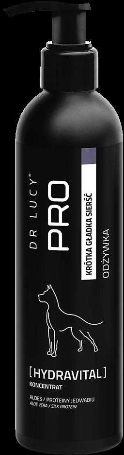 Dr. Lucy Pro Hydravital drėkinantis kondicionierius – maitinamoji formulė trumpaplaukiams ir glotniems kailiams, 250 ml