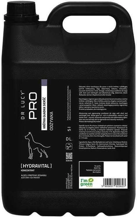Dr. Lucy PRO Hydravital kondicionierius – drėkinamoji formulė su alavijais, šilku, kviečių gemalais, 1L