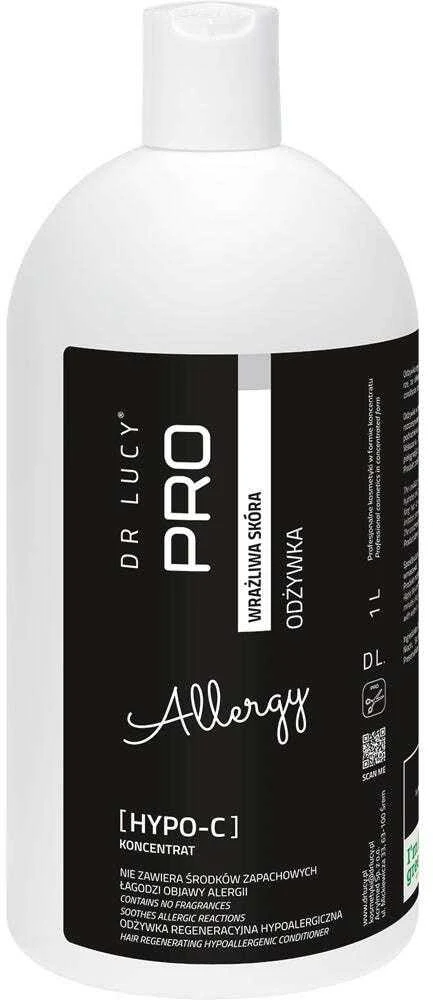 Dr. Lucy PRO Hypo C Kondicionierius – Hipoalerginė drėkinamoji formulė, 250 ml buteliukas