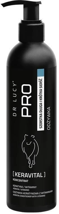 Dr. Lucy PRO Keravital kondicionierius – keratino ir vitaminų formulė, 5 l, maitina ilgą kailį