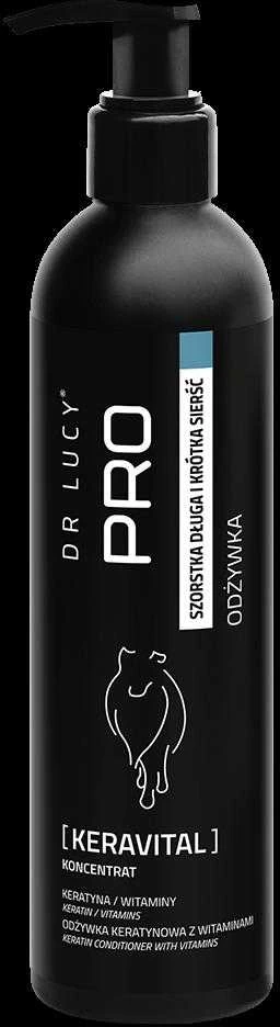 Dr. Lucy Pro Keravital kondicionierius – stiprinamoji ir regeneruojanti formulė šiurkščiam kailiui, 250ml