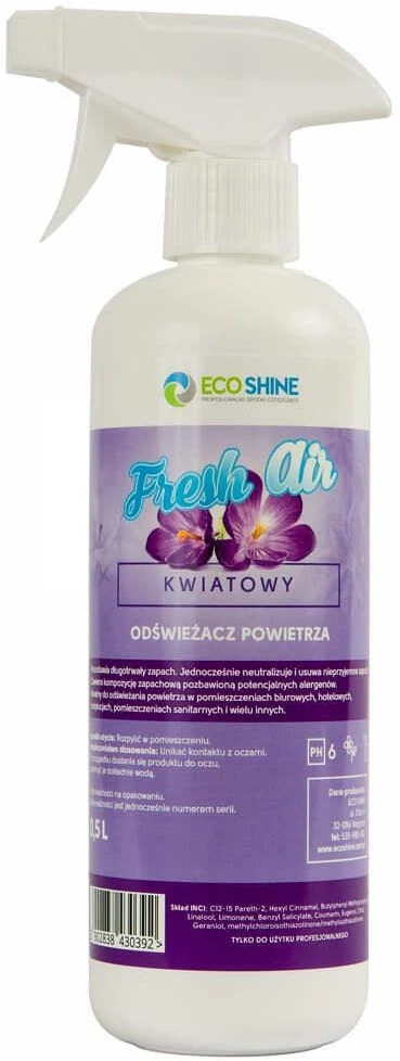 Eco Shine „Fresh Air“ 500ml – Profesionalus gėlių kvapo gaiviklis, ilgai išliekančios formulės