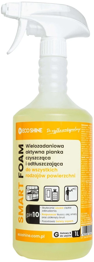 Eco Shine Smart Foam 1L – Pažangios intelektualios valymo putos, greito poveikio ir be likučių