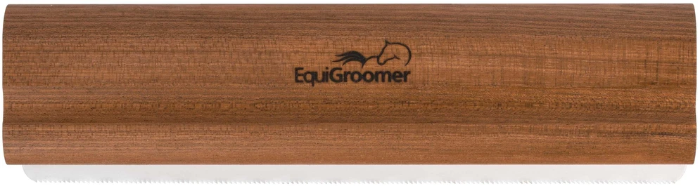 EquiGroomer 8 colių priežiūros šukos – juodas pakrato šalinimo įrankis, lygus šėrimosi įrankis