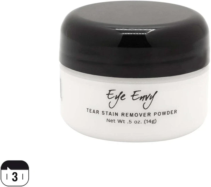 Eye Envy 3-Step rinkinių sistema ašarų dėmėms šalinti katėms – pilnas kosmetinis sprendimas, švelni dėmių šalinimo formulė