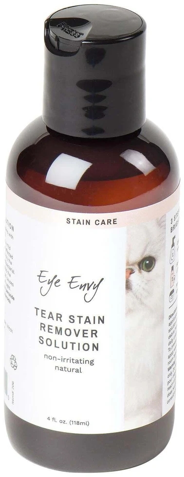 Eye Envy skysčio valiklis ašarų dėmėms katėms – švelni dėmių šalinimo formulė, 118 ml buteliukas