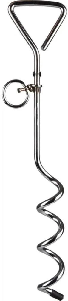 Flamingo Pavadinimo Kotas 41cm – Tvirtas Metalinis Inkaras, Saugus Lauko Pririšimo Įrenginys