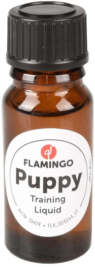 Flamingo šuniukų treniruočių skystis 10ml – Greito poveikio treniruočių lašai, patogus pagalbos priemonė tualetui