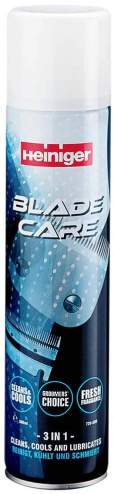 Heiniger Blade Care 3in1 purškiklis 300ml – universalus valymo ir priežiūros mišinys ašmenims