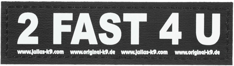 Julius-K9 2 Fast 4 You lipdukas – Velcro tvirtinimas, mažas dydis, 2 vnt.