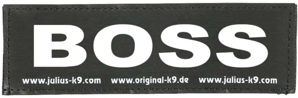 Julius K9 Boss lopų rinkinys – Velcro tvirtinimas, mažas dydis, 2 patvarūs diržų lopai Julius K9