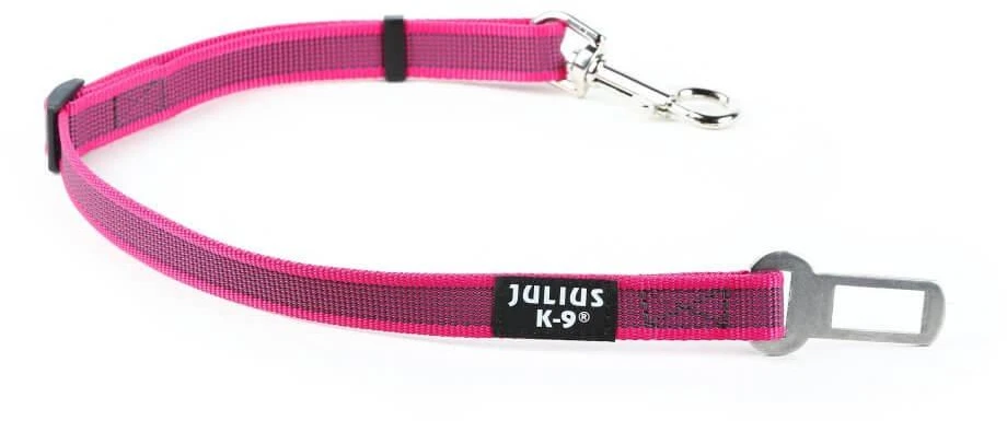 Julius-K9 Color & Gray saugos diržo adapteris – reguliuojamas juodas automobilio saugos diržas, patvarus dizainas