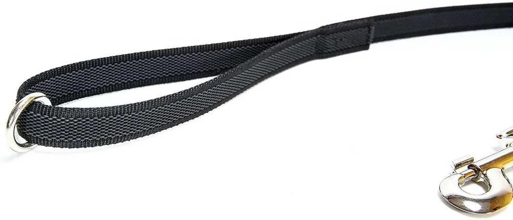 Julius K9 Color & Gray Supergrip Pavadėlis – Juodas, 2x120cm, Neslystantis su rankena ir žiedeliu