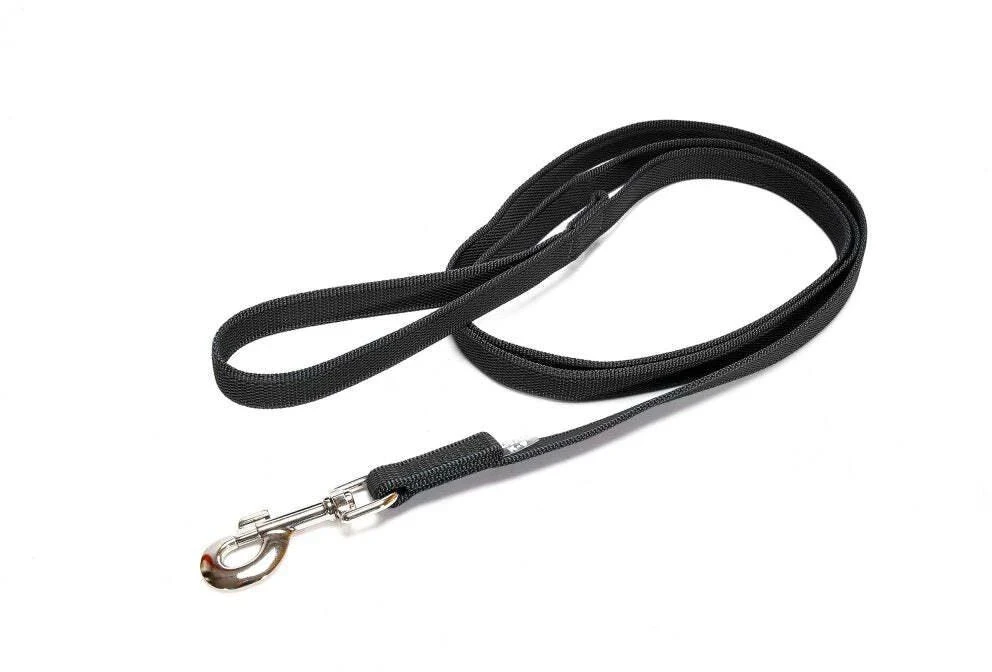 Julius K9 Color & Gray Supergrip pavadėlis – juodas neslystantis treniruočių pavadėlis su rankena, 10m x 14mm