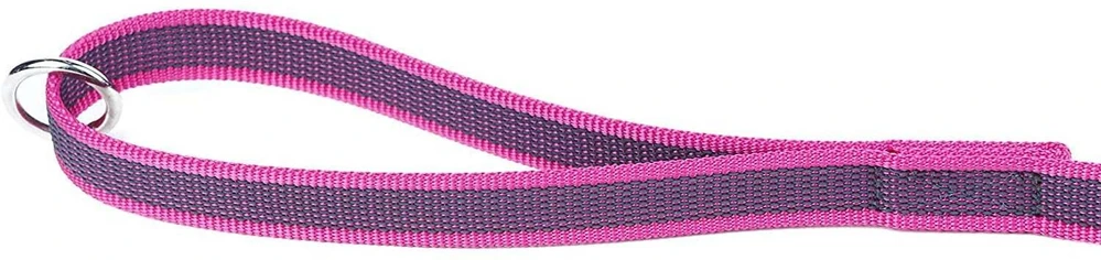 Julius K9 Color & Gray Supergrip Pavadėlis – Juodas, 2x120cm, Neslystantis su rankena ir žiedeliu