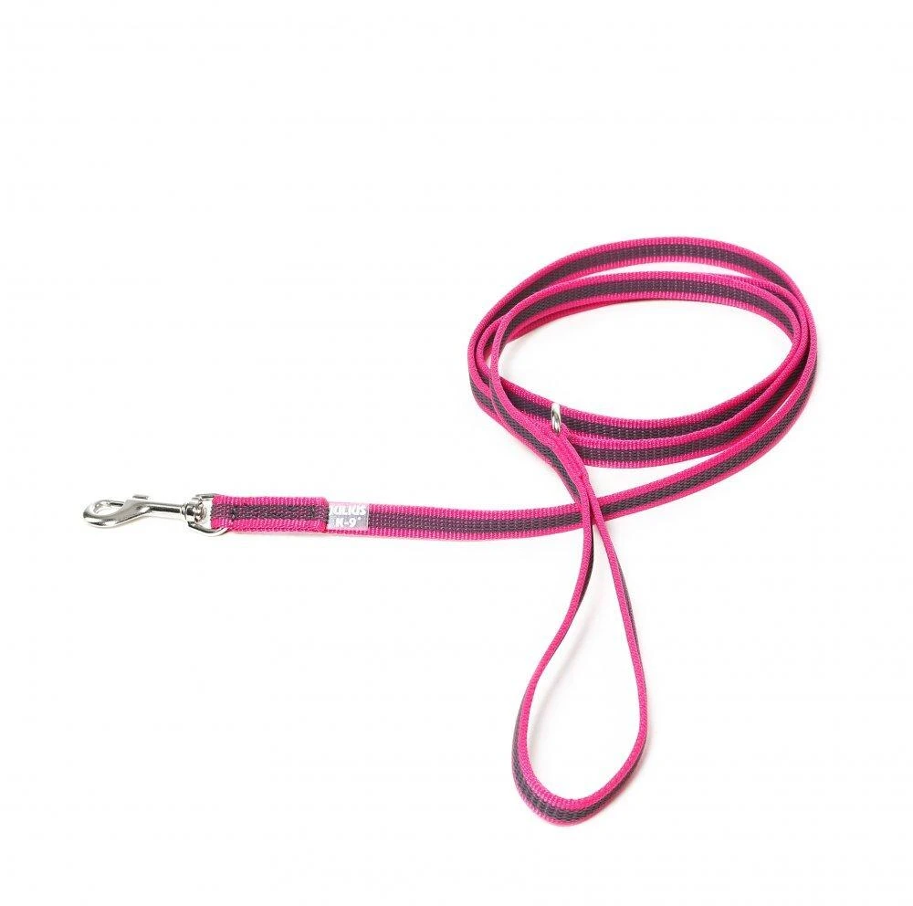 Julius K9 Color&Gray Supergrip Pavadėlis – Neslystantis D formos rankena, 1,4x180cm, Juoda
