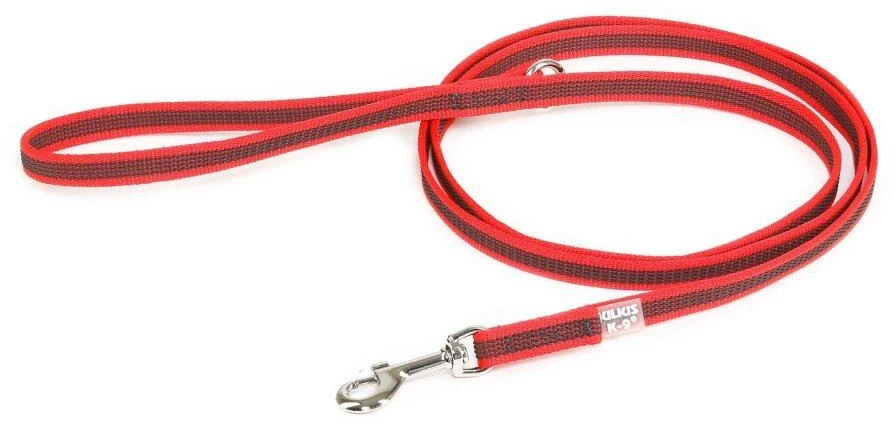 Julius K9 Color&Gray Supergrip Pavadėlis – Neslystantis D formos rankena, 1,4x180cm, Juoda