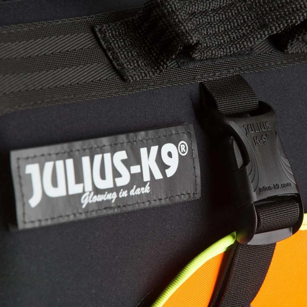 Julius-K9 Daugiafunkcinė Oranžinė Liemenė – Plūdrumą Didinanti, Palaikanti Maudymosi ir Reabilitacijos Pagalbinė Priemonė, Dydis L