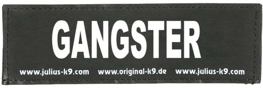 Julius K9 "Gangster" lipdukas – didelis Velcro tvirtinimas, 2 vnt., ilgaamžė konstrukcija