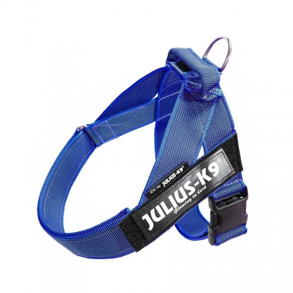 Julius-K9 IDC Color&Gray Dirželis Mėlynas – Mini dydžio, reguliuojamas, patvarus dizainas