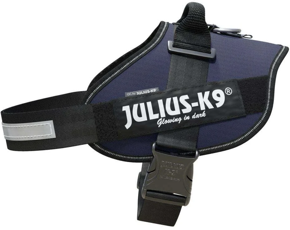 Julius-K9 IDC Džinsinis šunų pavadėlis – Kokybiškas, reguliuojamas, džinsinio stiliaus pavadėlis, 0 dydžio