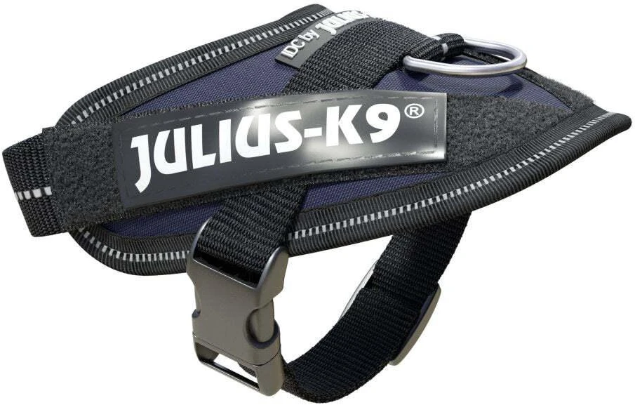 Julius-K9 IDC Džinsinis šunų pavadėlis – Kokybiškas, reguliuojamas, džinsinio stiliaus pavadėlis, 0 dydžio