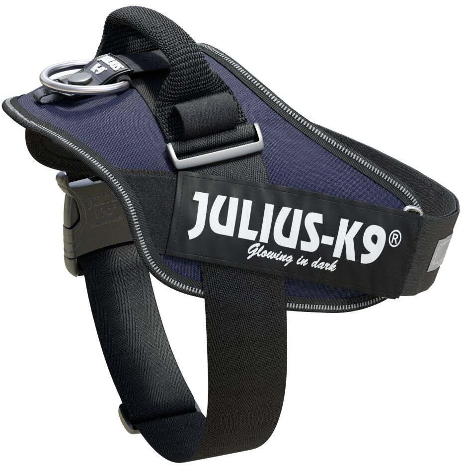 Julius-K9 IDC Džinsinis šunų pavadėlis – Kokybiškas, reguliuojamas, džinsinio stiliaus pavadėlis, 0 dydžio
