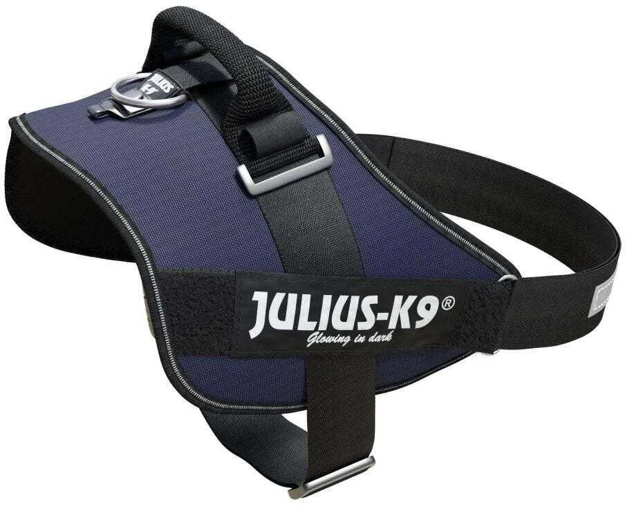 Julius-K9 IDC Džinsinis šunų pavadėlis – Kokybiškas, reguliuojamas, džinsinio stiliaus pavadėlis, 0 dydžio
