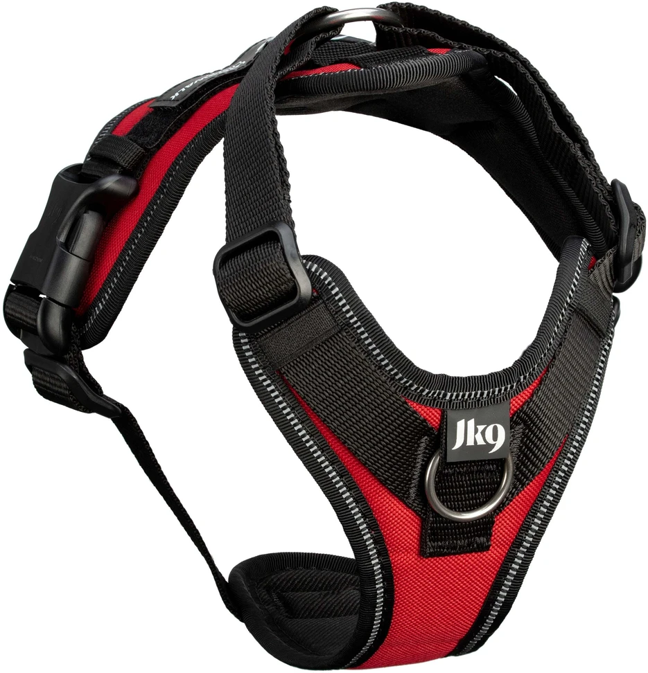Julius-K9 IDC Longwalk Light pakarudas Raudona XXL – Lengvas dizainas su GPS kišene