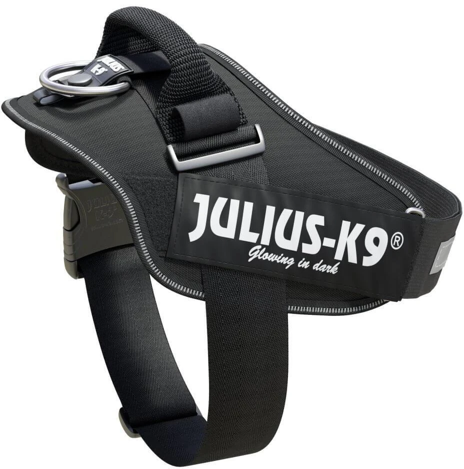 Julius-K9 IDC pakabinamas diržas juodas – Premium reguliuojamas diržas, patvarus dizainas, 4 dydis