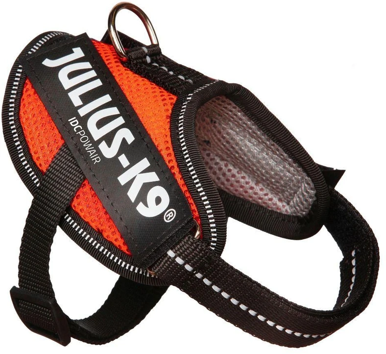 Julius K9 IDC Powair balnas Oranžinis – Lengvas kvėpuojantis tinklelio dizainas, Dydis XXL