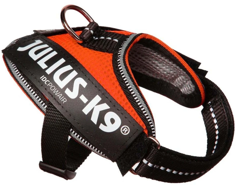 Julius K9 IDC Powair balnas Oranžinis – Lengvas kvėpuojantis tinklelio dizainas, Dydis XXL
