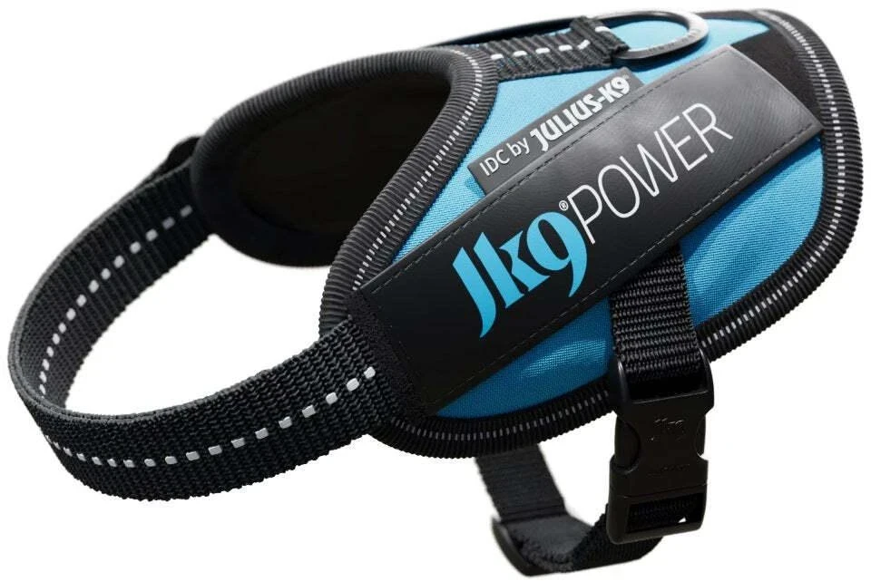 Julius-K9 IDC Powerharness Aquamarine – Premium turkio diržas, reguliuojamas, 1 dydis