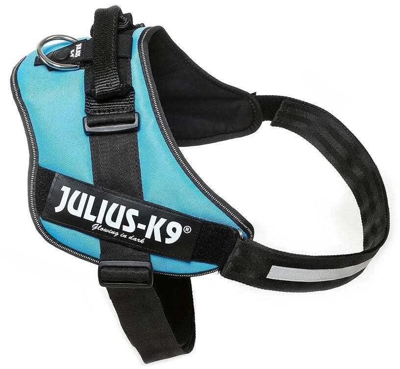 Julius-K9 IDC Powerharness Aquamarine – Premium turkio diržas, reguliuojamas, 1 dydis