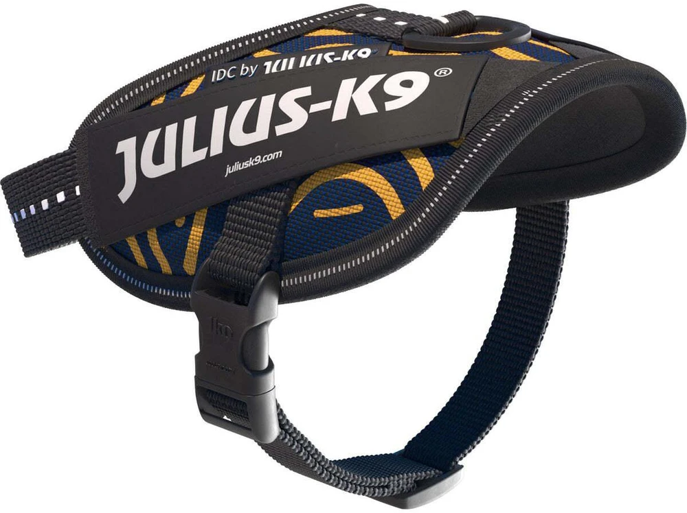 Julius-K9 IDC Powerharness Canyon – Atspindinti reguliuojama šunų petnešėlė, mini dydis, Canyon raštas
