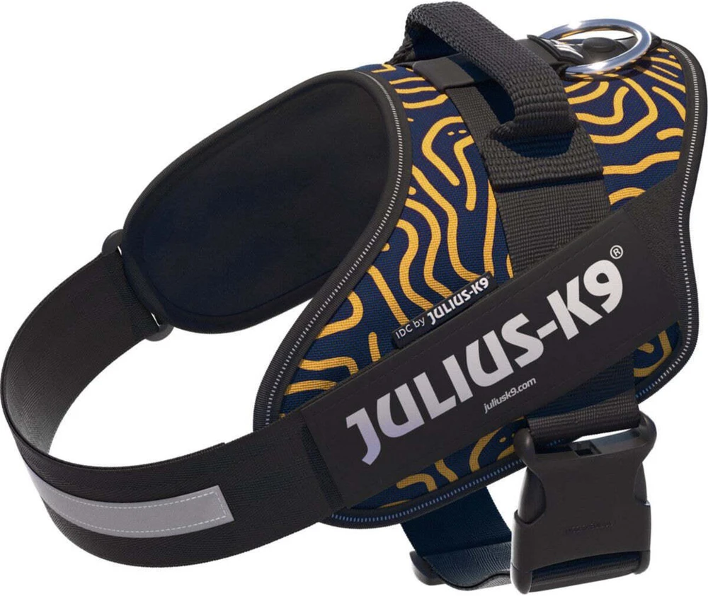 Julius-K9 IDC Powerharness Canyon – Atspindinti reguliuojama šunų petnešėlė, mini dydis, Canyon raštas